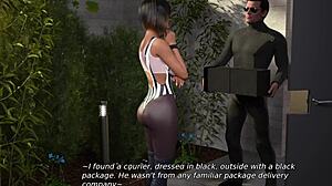 Debela in ukrivljena vroča mačeha potrebuje velik kurac