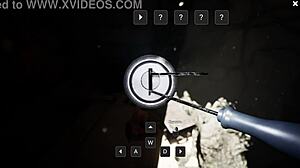 ララが人類に忘れられた寺院で調査を行うヘンタイゲーム