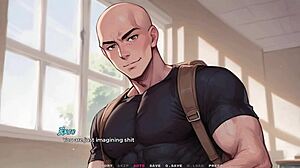 Моя новая девушка Виолет показывает свою большую жопу в табу хентай игре