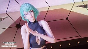 نايون تقوم برقص كيبوب أبجد في كوسبلاي تاماكي غير محظور