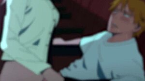 Jag tittar på Chainsaw Man-karaktärer som är bundna och knullade på bio, känns så upphetsad