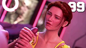 Förbjudet universitet 99 - rödhårig collegedam masserar mig och ger varm handjob