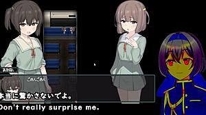 Jogando versão trial de Kamikakushi of Saooni Village com legendas traduzidas por máquina.