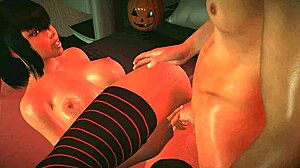 Halloween seks z Mavis cosplay ne-cenzurirano animacijo