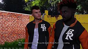 뜨거운 키스하는 레즈비언 둘이 쓰로플 형성, 여학생 기숙사로 이사