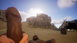 Șefa în scenă porno 3D publică