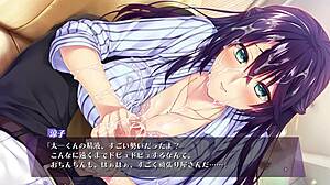 Ženska šefinja mama handjob draženje