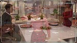 大屁股继母和丰满闺蜜与幸运男人进行三人行操，在《MILF诱惑16》由马克西姆斯