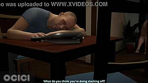 Esposa del Vecino Engaña con Doggystyle en Sofá en Animación 3D