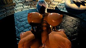 Mokrá pička s obrovskými cicmi a zadkom L 3D animácia neoznačené hentai