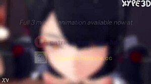 Jane pieprzy Ellen w dupe mocno w prowokacyjnej scenie 3D!