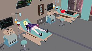 L'Alta Bionda Angelo Eris Dà Piacere Sessuale ai Soccorritori nell'Ospedale della Nave Spaziale