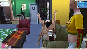 Sims 4 공개 게이 섹스에서 강렬한 열정