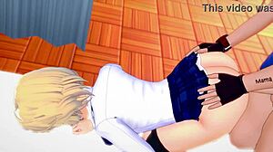 Spider Gwen navštíví ošetřovnu, aby si hrála s velkým ptákem v dospělé hentai verzi