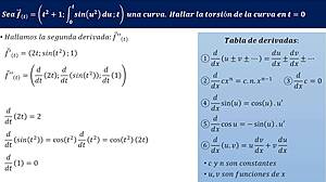 Torsion μιας καμπύλης - άσκηση 1