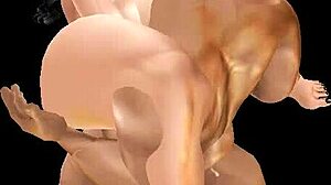 พบเจอสนุกกับสาว 18+ ผิวน้ำตาลใน 3D เย็ด