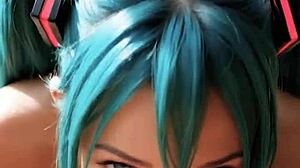 Sensuroimaton japanilainen Hatsune Miku AI-generoitu 3D:ssä