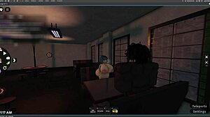 Млада 18+ красавица плаща дълга на приятеля с минет и танци в Roblox еп1