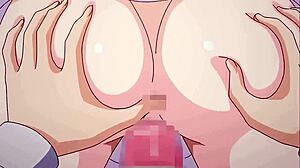Fată Hentai Cu Sâni Mari Futută de Coleg în Scene Anal, Blowjob și Cunilingus