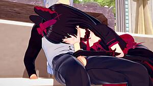 Rory Mercury intenzivno sisa kurac napolju što vodi do creampie jebanja