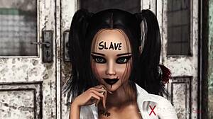 Åh, smutsig tjej tar anal knull!