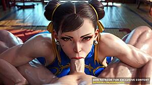 3D动画街头霸王 - 春丽口交全尼尔森操无码动漫AI生成