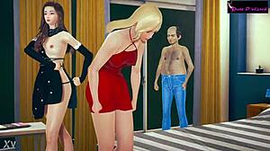 Threesome interracial intense démo avec pipes.