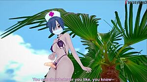 Asistentă de Valentin în Bikini Face Footjob și Bj Skullgirls Full Fantasyking3