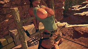 Lara och Sheva i het POV hardcore threesome