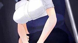 변태 남자가 기차에서 여자를 섹스해