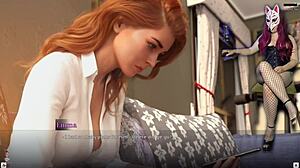 道徳の境界2 赤毛妻の濡れまんこ騎乗位！巨乳ストッキング