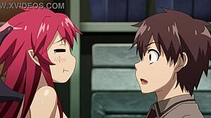 Garota peituda seduzida e fodida pelos colegas no hentai