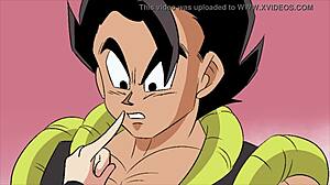 Bulma er vild med Gogetas kæmpe pik i Dragon Ball XXX parodi
