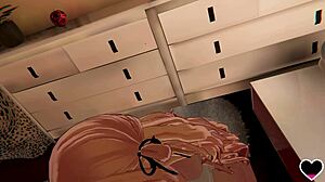 Sexy vriendin hete thuiskomst rit en creampie welkomstneuk!