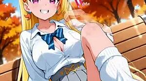 wanna see this hentai blonde masturbate wildly?