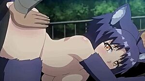 Volčja punca z ogromno ritjo in joškami jezdita v kavbojki do masivnega creampieja v divjem hentai freneti 2022!!