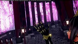 สาว18+ น่ารักเซ็กซี่เต้นในคอมโป MMD อนิเมะ3D