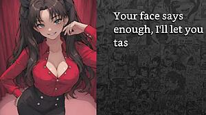 Rin Tohsaka gjør deg til hennes sissy kjæreste joi med kukhåndtering anal ydmykelse