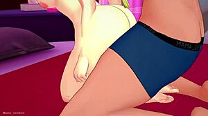 Mitsuri's Towel Tease Leads to Wild Handjob and Blowjob Play