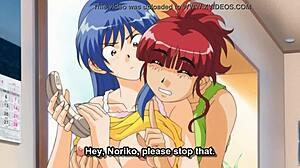 Lesbiennes anime en chaleur baisent fort au téléphone uncensuré