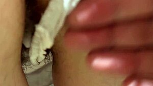 Fat stepdad fucks in bathroom during new year party