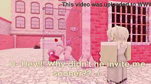 Roblox slut three-way creampie doggystyle riding