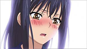 Salope hentai se masturbe au climax creampie crémeux sur ses gros seins