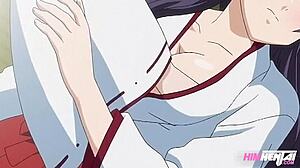 Er rammt lesbische Freundin der Stiefschwester in Hentai Gangbang uncensiert