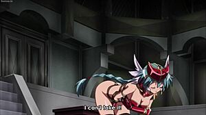 chinese girl rides dildo in this 3d hentai lap dance animation