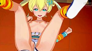 In the dressing room, emo Moegi from Kiratto Pri Chan gets wild. Things heat up fast!