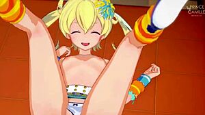Watch Emo Moegi in an anime dressing room and get steamed up