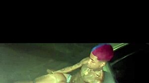 Street encounter turns into moving car sex