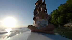 Ana Rothbard Enjoys Sex On The Rocks During Late Afternoon