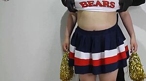 cheerleaders squirting in cheerleader costumes. this is the second time i've squirted this much. big squirt edition full.